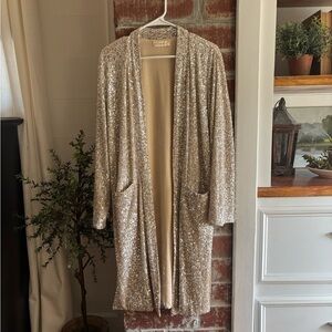 Gold Sequin Duster